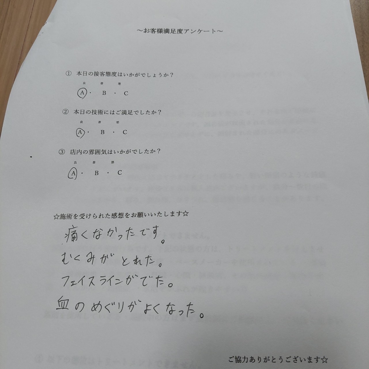 お客様の声